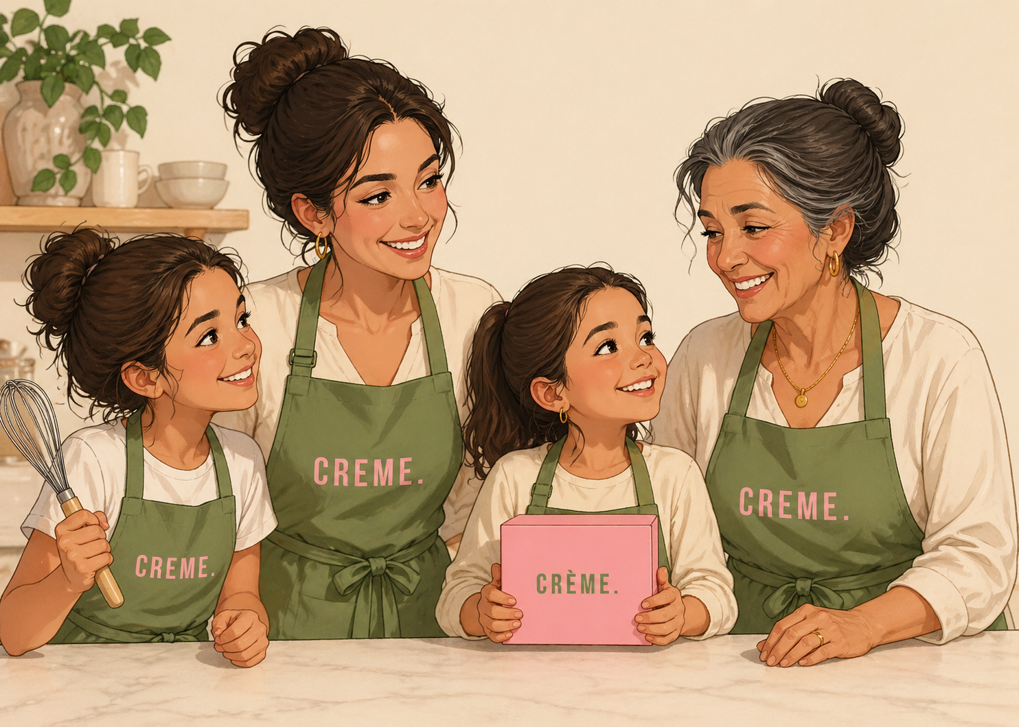 Carte postale gourmande CRÈME